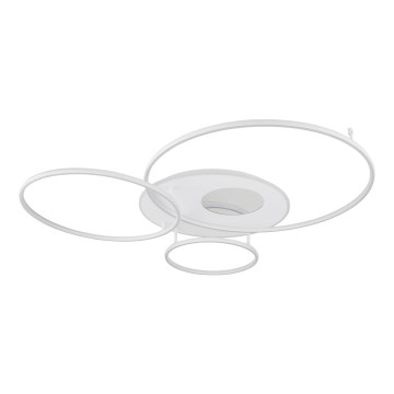 Globo - Lampă de tavan LED dimabilă LED/70W/230V 2700-6500K 105x26,5 cm argintie + telecomandă