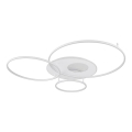 Globo - Lampă de tavan LED reglabilă LED/70W/230V 2700-6000K 105x26,5 cm argintie + telecomandă