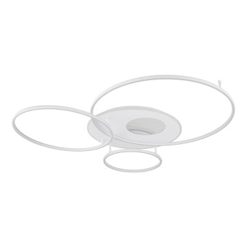 Globo - Lampă de tavan LED reglabilă LED/70W/230V 2700-6000K 105x26,5 cm argintie + telecomandă