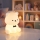 Globo - Lampă de veghe reîncărcabilă pentru copii, LED RGBW dimabilă, LED/1W/5V, 1200 mAh, în formă de ursuleț
