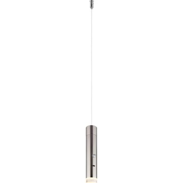 Globo - Lampă LED 2 în 1, încărcabilă, cu control tactil și intensitate reglabilă, LED/2W/230/5V, crom mat