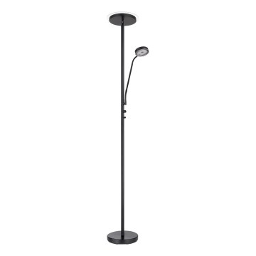 Globo - Lampă LED de podea reglabilă LED/18,5W/230V + LED/4,5W 3000K neagră
