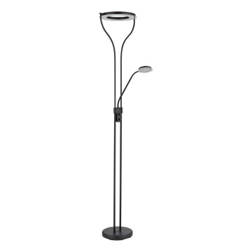 Globo - Lampadar LED reglabil LED/20W/230V + LED/4W 3000K negru