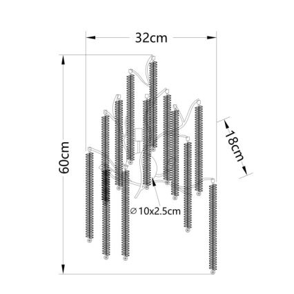 Globo - Aplică LED de perete 3xG9/8W/230V