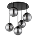 Globo - Lustră aplicată de tavan 5xE14/25W/230V negru