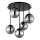 Globo - Lustră aplicată de tavan 5xE14/25W/230V negru