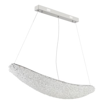 Globo - lustra LED reglabilă pe cablu LED/40W/230V 2700-6000K crom lucios + telecomandă