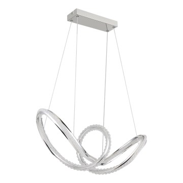 Globo - Lustră LED reglabilă pe cablu LED/45W/230V 2700-6000K crom lucios + telecomandă