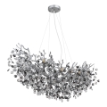 Globo - Lustră pe cablu 10xE14/40W/230V argintie