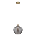 Globo - Lustra pe cablu 1xE27/60W/230V Ø 22 cm fumurie