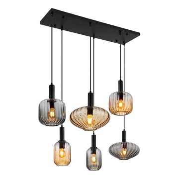 Globo - Lustră suspendată cu cablu 6xE27/60W/230V