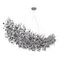 Globo - Lustră suspendată pe cablu 16xE14/40W/230V argintie