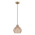 Globo - Lustră suspendată pe cablu 1xE27/60W/230V Ø 22 cm, aurie
