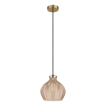 Globo - Lustră suspendată pe cablu 1xE27/60W/230V Ø 22 cm, aurie