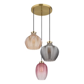 Globo - Lustră suspendată pe cablu 3xE27/60W/230V Ø 45 cm