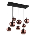 Globo - Lustră suspendată pe cablu 8xE27/40W/230V, finisaj cupru