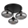 Globo - Lustru aplicat 3xE27ILLU/40W/230V negru