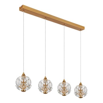 Globo - Lustru LED pe cablu LED/32W/230V 3000K auriu