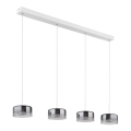 Globo - Lustru LED suspendat pe cablu LED/24W/230V alb/fumuriu