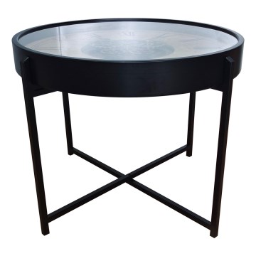 Globo - Măsuță de cafea Ø 71,5 cm, neagră