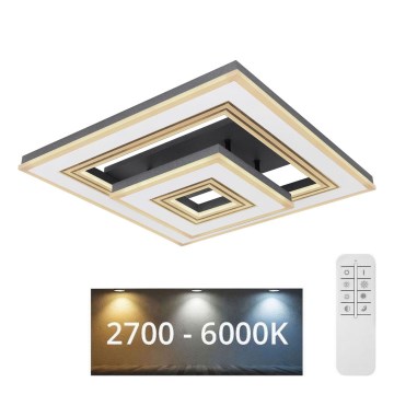 Globo - Plafonier LED reglabil intensitate LED/50W/230V 2700-6000K cu telecomandă