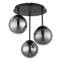 Globo - Plafonieră aplicată 3xE14/25W/230V negru