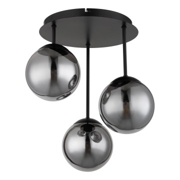 Globo - Plafonieră aplicată 3xE14/25W/230V negru