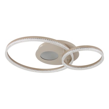 Globo - Plafonieră LED, 30 W, 230 V, 3000 K, 70 × 50 cm, bej