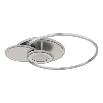 Globo - Plafonieră LED dimabilă LED/24W/230V 2700-6500K 45x56 cm argintie + telecomandă
