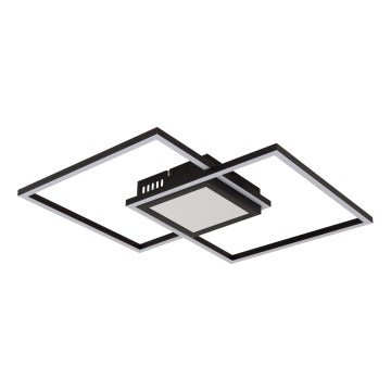 Globo - Plafonieră LED dimabilă LED/32W/230V 2700-6500K 42,6x42,6 cm neagră + telecomandă