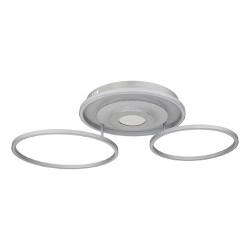 Globo - Plafonieră LED dimabilă LED/40W/230V 2700-6500K 57x99,2 cm argintie + telecomandă