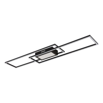 Globo - Plafonieră LED dimabilă LED/42W/230V 2700-6500K 19,6x96 cm neagră + telecomandă