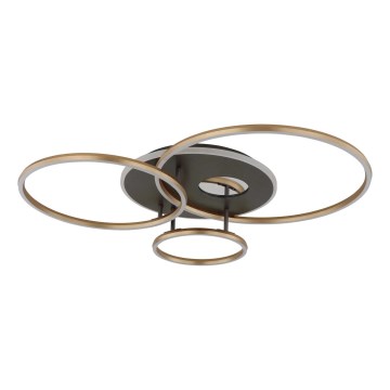 Globo - Plafonieră LED dimabilă LED/54W/230V 2700-6000K 90x70 cm neagră + telecomandă