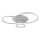 Globo - Plafonieră LED dimabilă LED/54W/230V 2700-6500K 90x70 cm culoare argintie + telecomandă