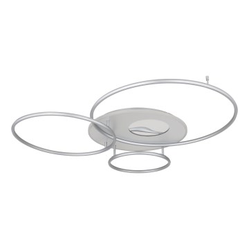Globo - Plafonieră LED dimabilă LED/70W/230V 2700-6500K Wi-Fi Tuya crom mat + telecomandă