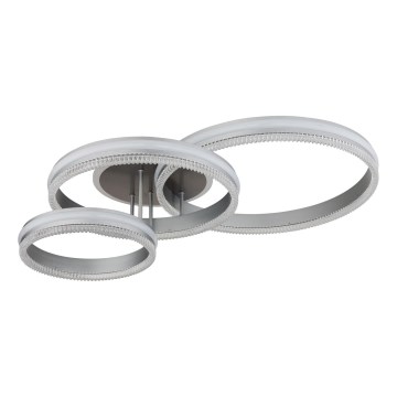 Globo - Plafonieră LED dimabilă LED/72W/230V 2700-6000K argintie + telecomandă