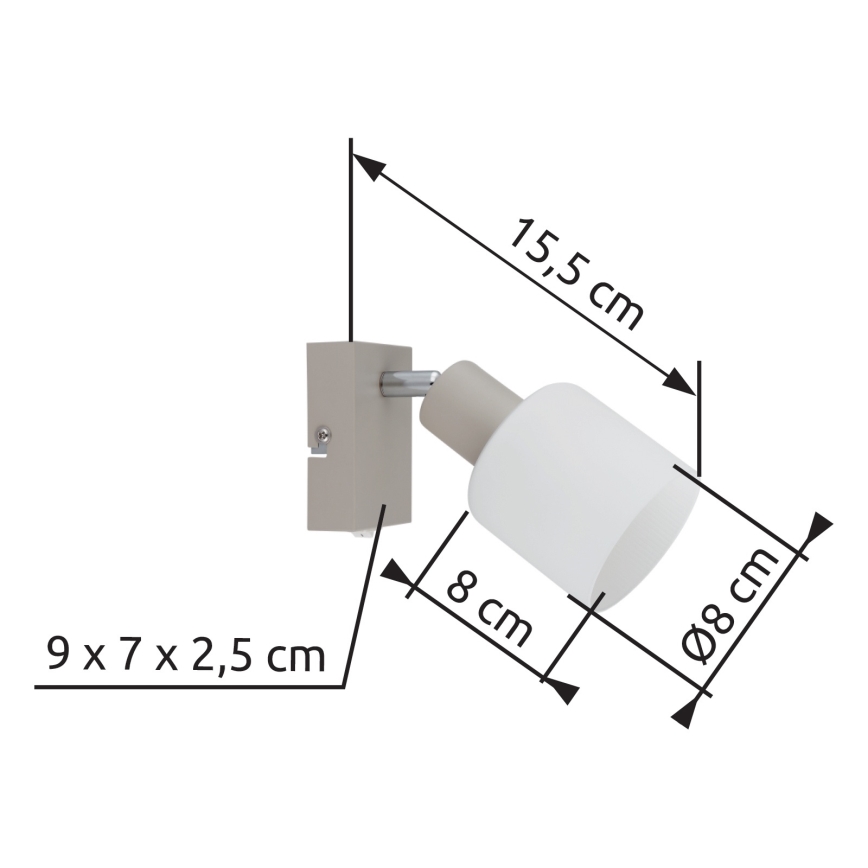 Globo - Aplica spot de perete 1xE14/25W/230V