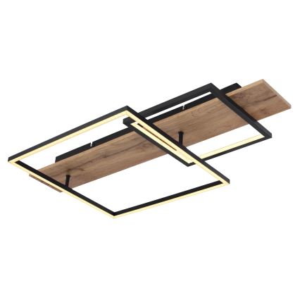 Globo 67289D1 - Plafonieră VANNI LED/24W/230V, 40x75 cm, maro/negru