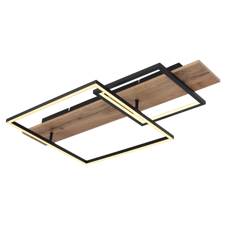 Globo 67289D1 - Plafonieră VANNI LED/24W/230V, 40x75 cm, maro/negru