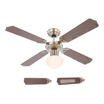 Globo - Ventilator de tavan, 1 x soclu E27, 60W, 230V