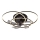 Globo - Ventilator de tavan LED cu lumină reglabilă, 40W/230V, 3000-6500K, negru, cu telecomandă