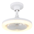 Globo - Ventilator de tavan LED dimabil, 20W, 230V, 3000-6500K, alb + telecomandă