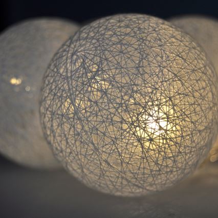 Globuri LED decorative 10xLED/2xAA 1m alb cald