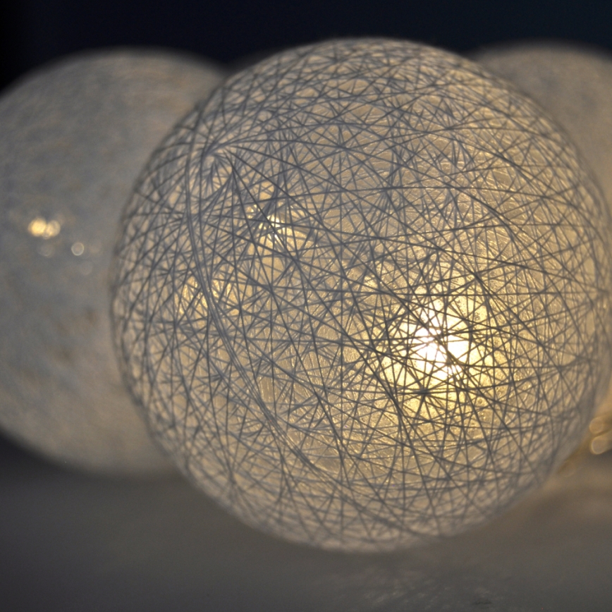 Globuri LED decorative 10xLED/2xAA 1m alb cald