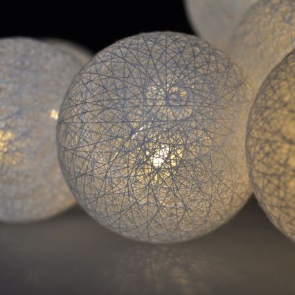 Globuri LED decorative 10xLED/2xAA 1m alb cald