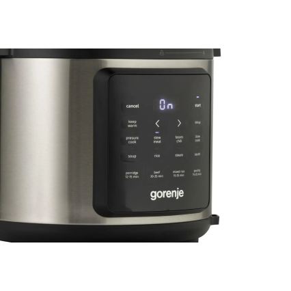 GORENJE GMC6SBK - Oală electrică multifuncțională 6 l 8 în 1 1000W/230V inox