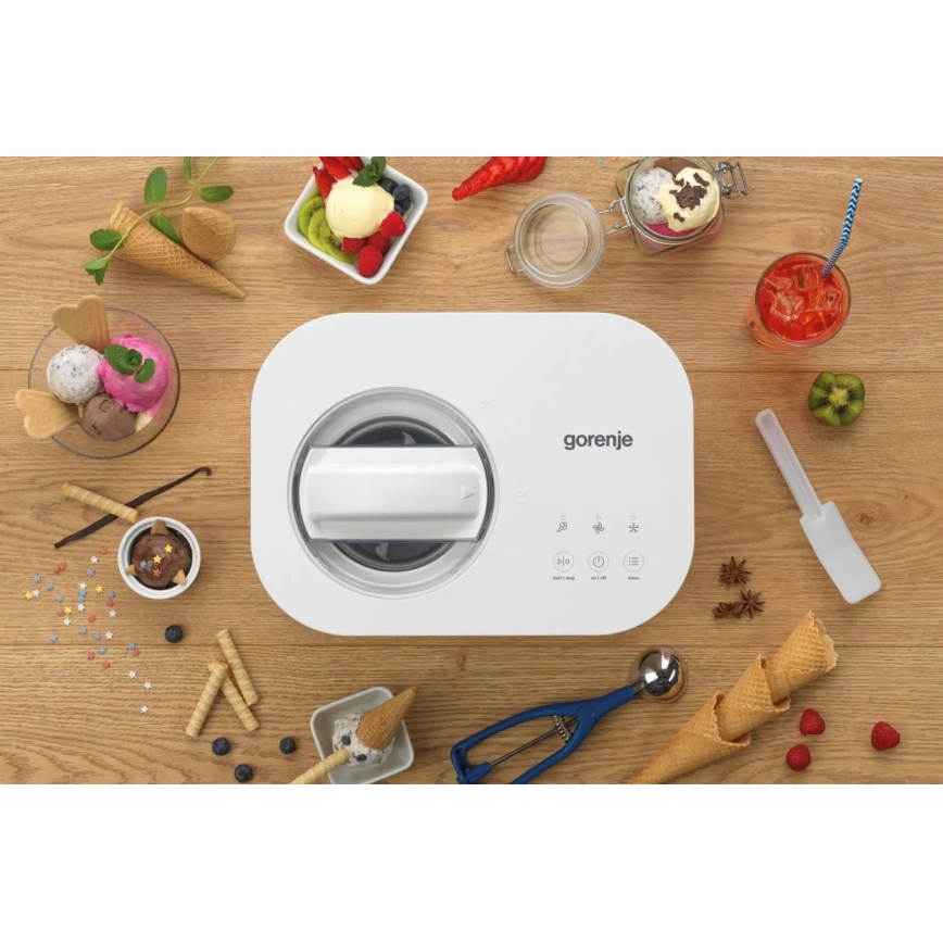 GORENJE ICM10W - Aparat de înghețată 100W/230V alb