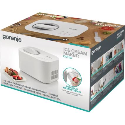 GORENJE ICM10W - Aparat de înghețată 100W/230V alb