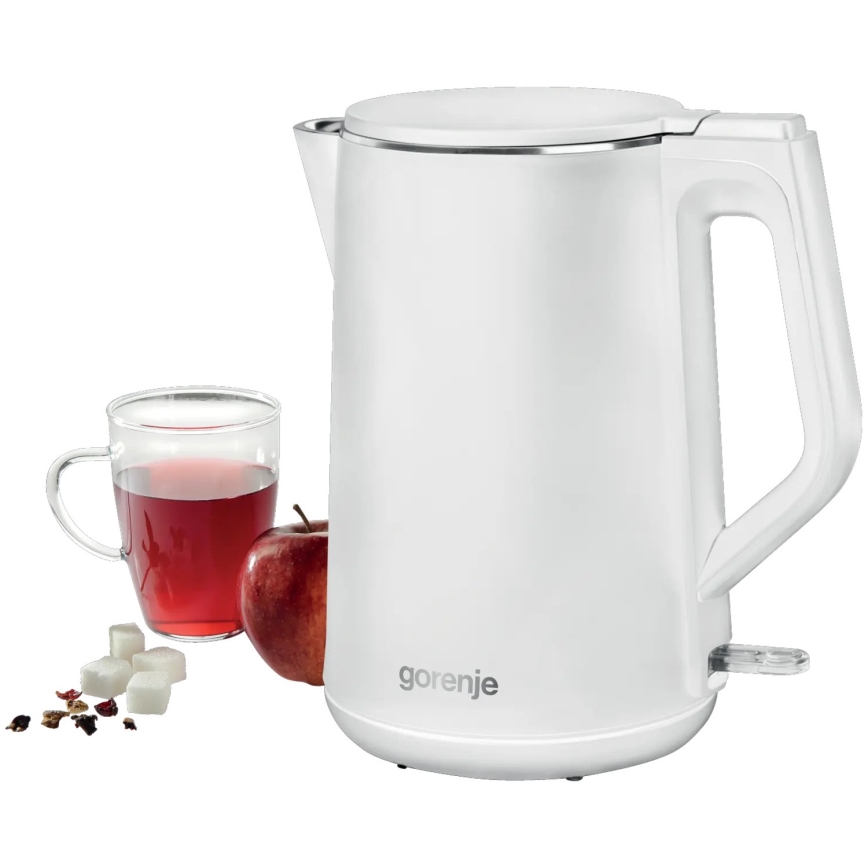 GORENJE K15DWW - Fierbător electric 1,5 l, 2200 W/230 V, alb