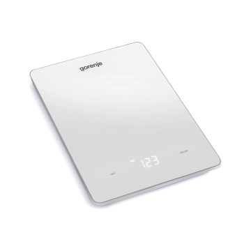 GORENJE KT10LBW - Cântar de bucătărie digital, 3xAAA, alb